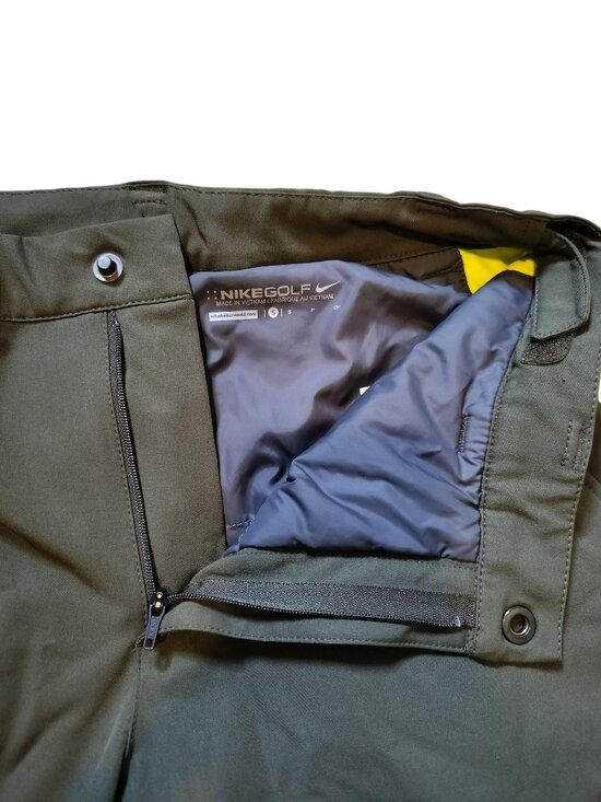 Insulated golf hiking pants by Nike, hunter green, long leg, mid waist fit - Picture 3 of 6